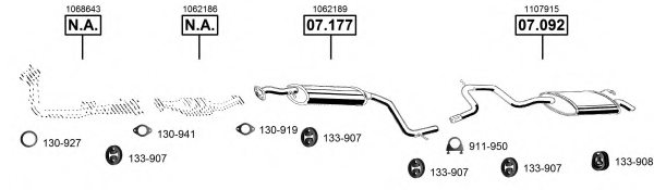 ASMET FO073515 Exhaust System